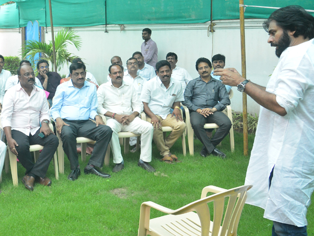 Pawan Kalyan Welcome Janasena Leaders Today At Vijayawada